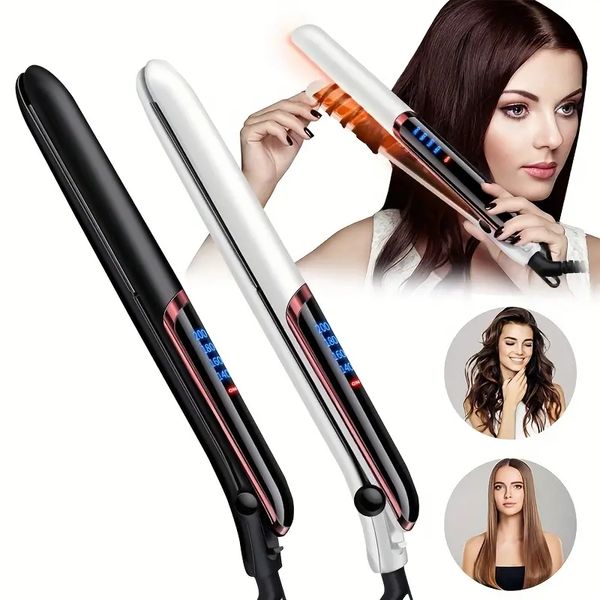 

upgrade your hair styling game with this 2-in-1 anion hair straightener & curler