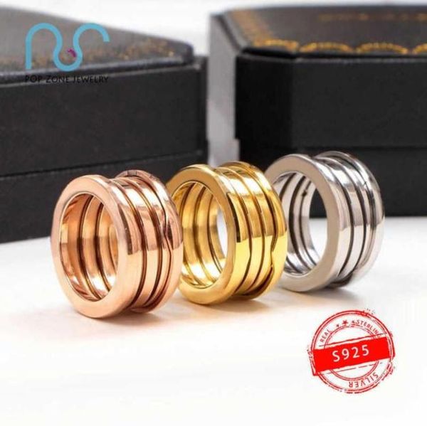 

s925 sterling silver ring brand zero ring spring ring luxury original trendy design anniversary party for women lovers with 2106232446064