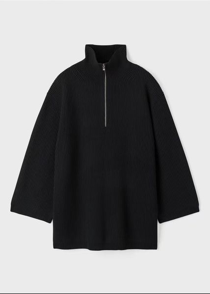 

toteme high collar for women, Black;brown