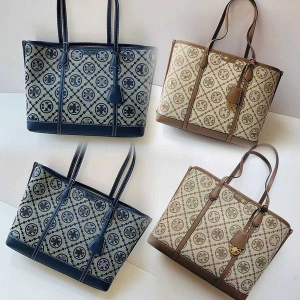 

designer bag 2024 early launch tb monogram classic old flower tote large capacity one shoulder portable shopping fashion women's
