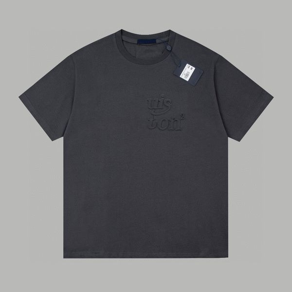 

men's plus tees & polos round neck embroidered and printed polar style summer wear with street pure cotton t-shirts 662, Black