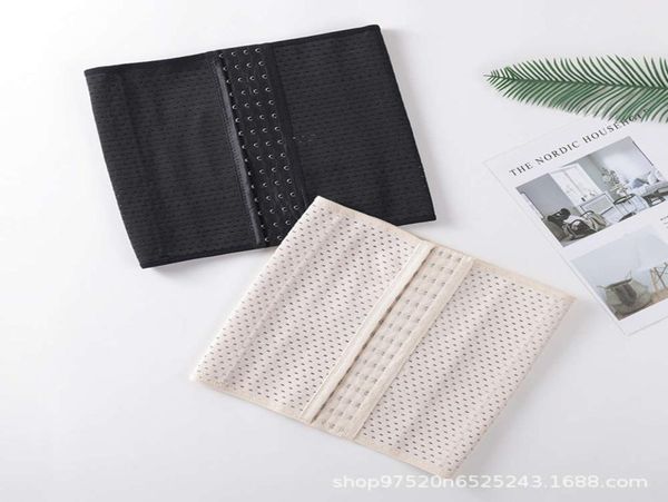 

body shaping cloth with hollow four row abdominal belt breathable and lengthened 15 button slim belt4671070