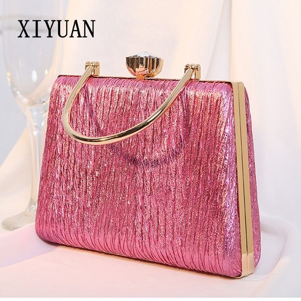 

evening bags xiyuan lady pu pink evening bags women boutique mini placed satin bridal clutch purses and handbag wedding party handbags 23081