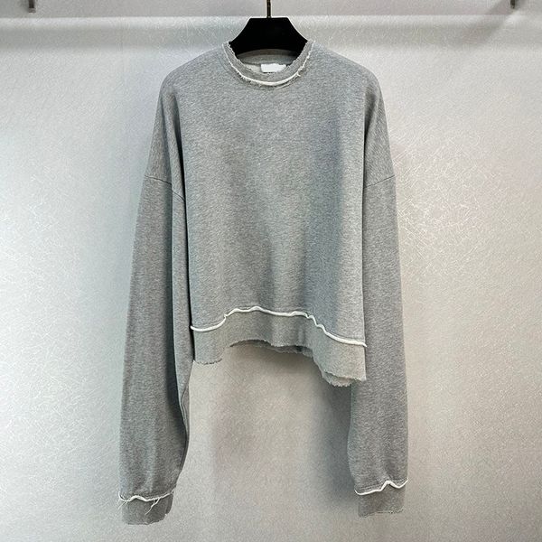 

grey women's pullover sweater irregular hem loose casual sweater pure cotton wear design solid colour long sleeved girl ladies swester, Black