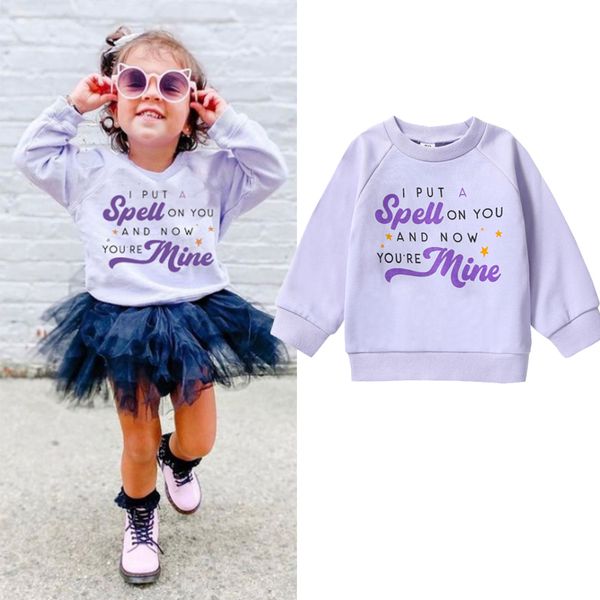 

family matching outfits focusnorm 0 5y autunm kids girls lovely sweatshirt t shirts cartoon letter print long sleeve pullover outwear 230814, Blue