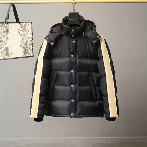 

designer jacket luxury jacket trench coat mens down jacket designer down jacket men school to overcome designer coat winter casual warm men&, Black