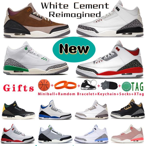 

white cement jumpman basketball shoes mens reimagined lucky green fire cardinal red black cat a ma maniere designer men women sports trainer