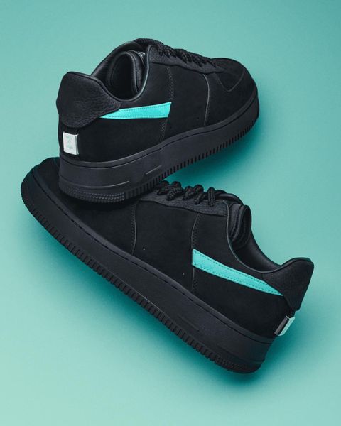 

2023 authentic tiffanyco x 1 low outdoor shoes sneaker 1837 forces black blue trainers men women sports sneakers with original box dz1382-00