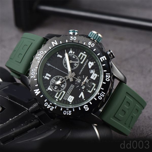 

mature fashion watch quartz luxury watch rubber strap avenger montre de luxe gentleman business womens designer watches endurance 44mm sb048, Slivery;brown