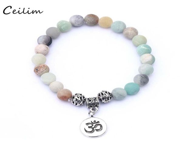 

fashion natural stone beads matte onyx woven bracelet bangles healing balance prayer women men jewelry whole j41te5245911, Black