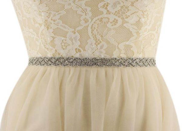 

in stock rhinestone wedding sash 25cm width 45cm length crystal beaded for wedding dress bridesmaid belt bridal sash evening prom7558491, White