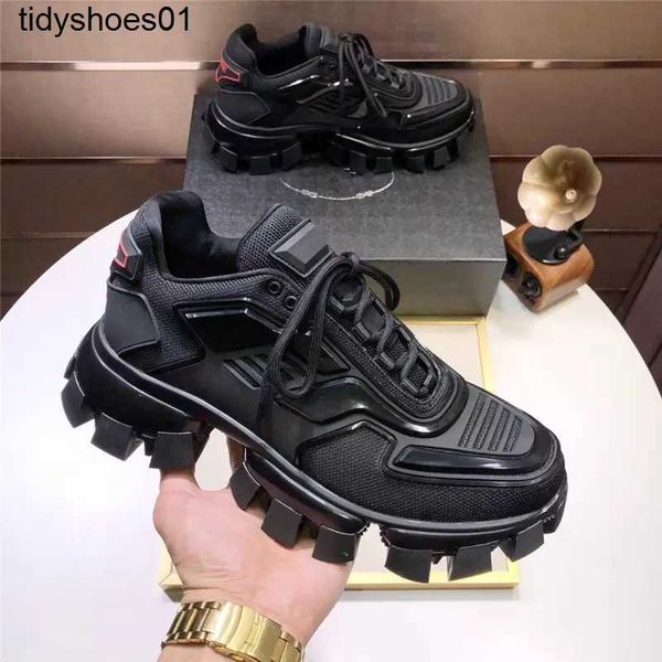 

23s casual designer prad shoes 1fw symphony black white sneakers capsule series shoes lates p cloudbust thunder trainers rubber low platform