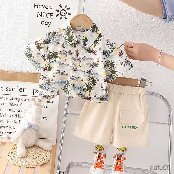 

clothing sets boys summer clothes sets 2023 children shirts shorts 2pcs party suit for baby tracksuits kids holiday clothing toddler outfits, White