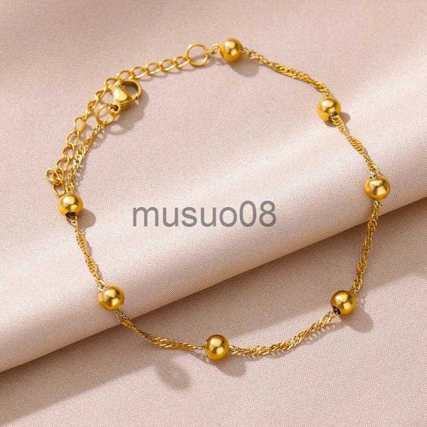 

anklets anklets for women summer foot leg brelets beh cessories stainless steel bead chain anklet aesthetics jewelry birthday gift j230815, Red;blue