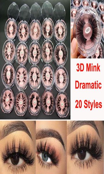 

new mink eyelashes 25mm 3d mink false eyelashes makeup eyelash big dramatic volumn thick real mink lash handmade natural 5d eye la4023000