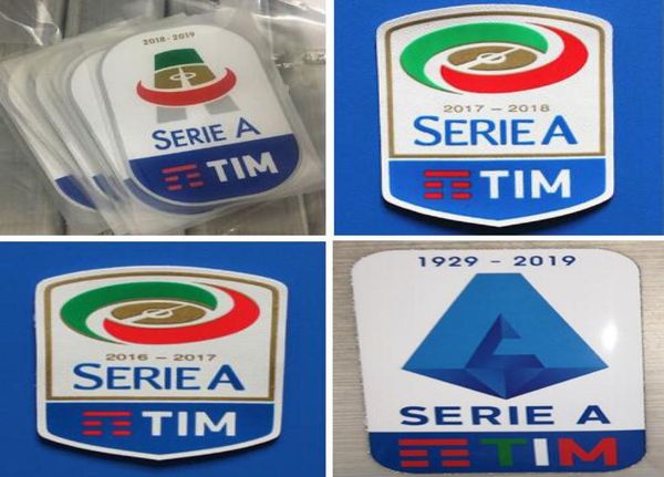 

serie a 2016 2017 2018 2019 2020 soccer stickers silicone printing football badges good quality flocking soccer patches rubber ret9875504