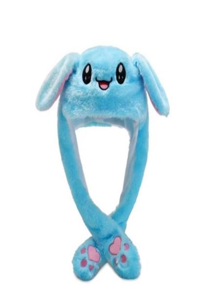 

light up wild animal plush hat with moving ears led flashing jumping warm cap halloween christmas birthday favor fits kids adults9406450, Yellow