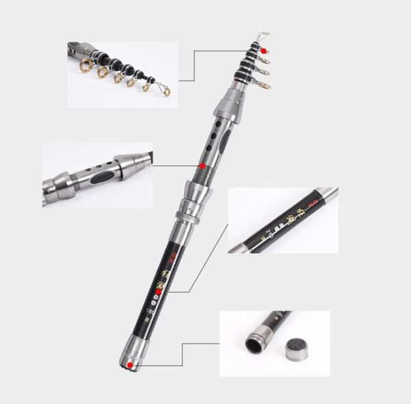 

15m24m ultralight carbon telescopic fishing rod carp fishing rods saltwater freshwater professional lure fishing pole tackle4923740