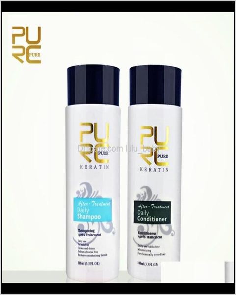 

purc daily hair shampoos and conditioner for straightening smoothing repair female male hairs care 2pcsset 200ml vulgr shampoocond9600391
