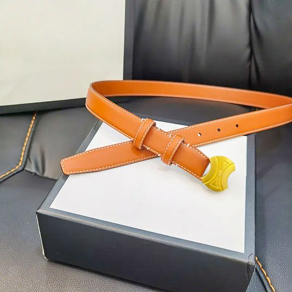

2023 genuine leather mirror quality width 2.5cm casual famous triomphe taurillon celiny belt luxurys designer for woman man gold fashion bel, Black;brown