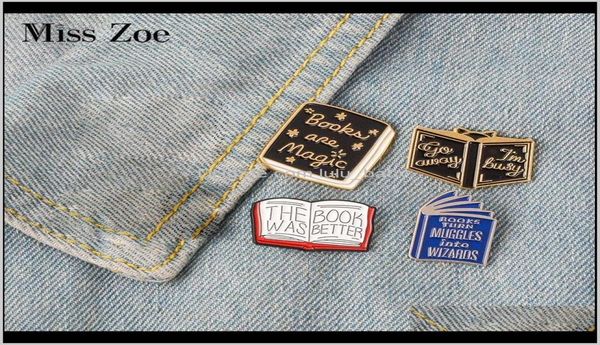 

read more books enamel reading magic book badge brooch lapel denim jeans shirt bag pins cartoon jewelry gift for kid oaf3u 6wvlb8544381, Gray