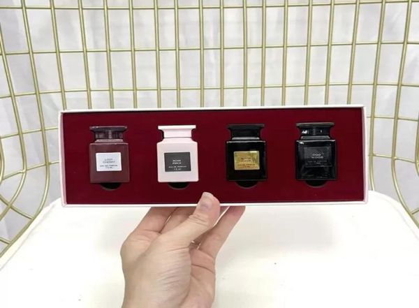 

fragrance women men 75ml 4pcs perfume gift box set spray long lasting smell tomford oud wood lost cherry rose prick white6916917
