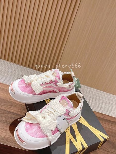 

shoes casual luxury designer sneaker men women smilerepublic sr street chunky sole open back platform canvas mule cream multi-color sneakers, Black