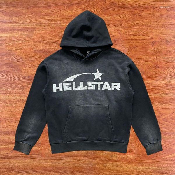 

Men' Hoodies Rock Street Hip Hop HELLSTAR Hoodie Men Women Clothing High Quality Flame Letter Print Couple Hooded Hoody Sweatshirts, 13