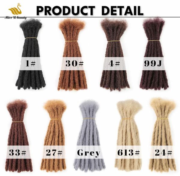 

sample order 1pack 12inch 1b human hair dreadlocks 06cm0121020390, Black