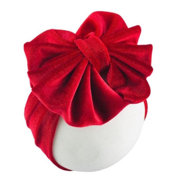 

hair accessories bulk 24pcslot velvet fabric bow headband large knot bows hairbands for girls born baby headwear knotbows headban3804369, Slivery;white