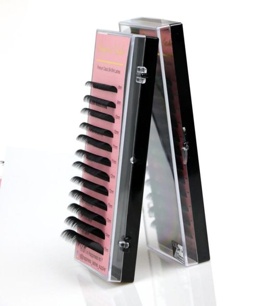 

4 trayslot eyelash extension silk mink soft individual eye lashes8379399