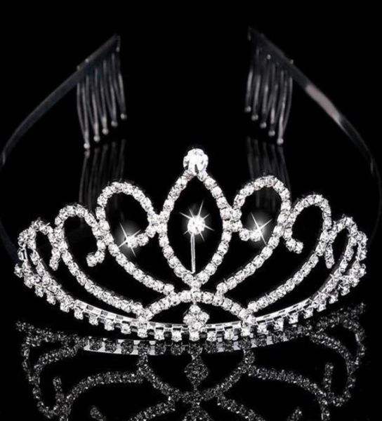 

bridal tiaras crowns headpieces with rhinestones jewelry evening prom party pageant crystal wedding accessories6609610, Silver