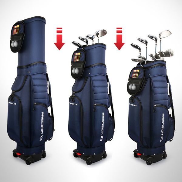 

golf bags pgm universal 4 golf bag men's and women's golf telescopic bag can brake flat push golf airbags golf bags men 230814