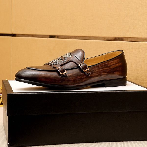 

designers genuine leather shoes men formal tassel loafers designer mens dress shoes men suit office elegant shoes men wedding mocassin homme, Black
