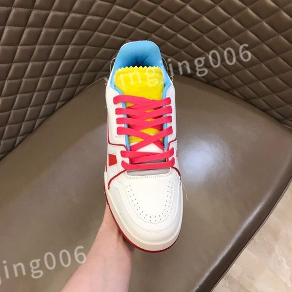 

new luxury casual shoes for mens woman trainer men sneakers designer shoes retro black white blue denim leather casual sneaker size 39-44 rd