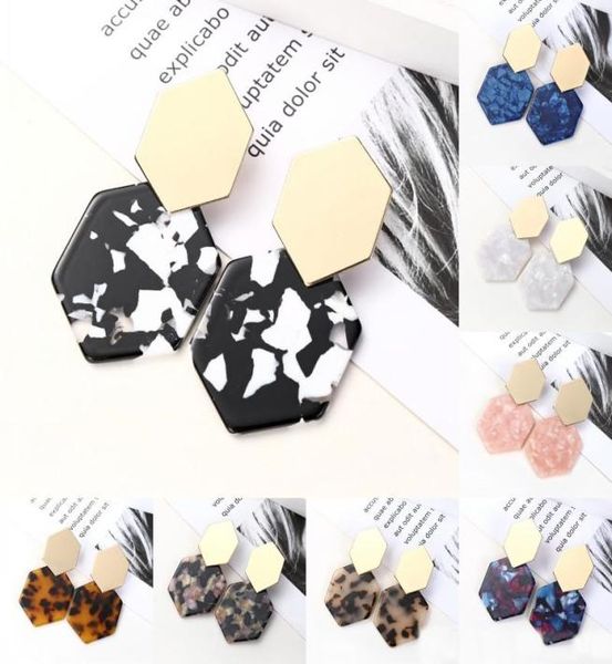

2019 9 styles acrylic resin hoop earrings geometric pendant tortoise shell earrings for women girls bohemian jewelry christmas gif8585806, Silver