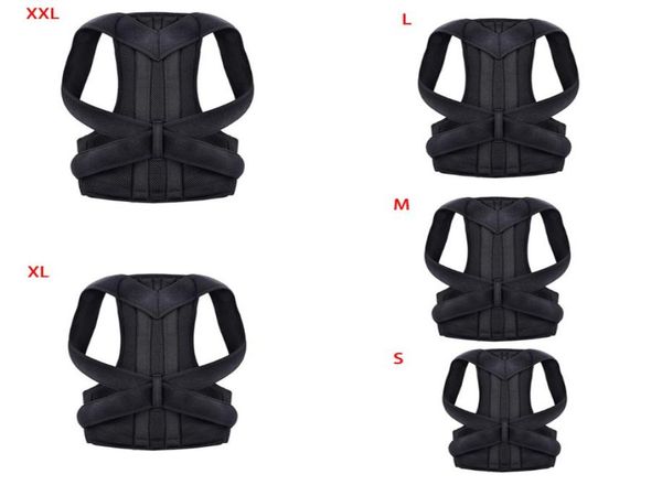 

humpback correction back brace spine back orthosis scoliosis lumbar support3833707, Black;blue