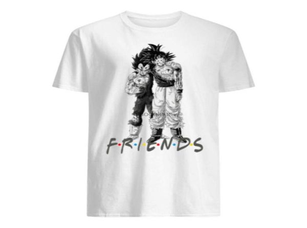 

men039s tshirts goku and vegeta friends shirt012345677126235, White;black