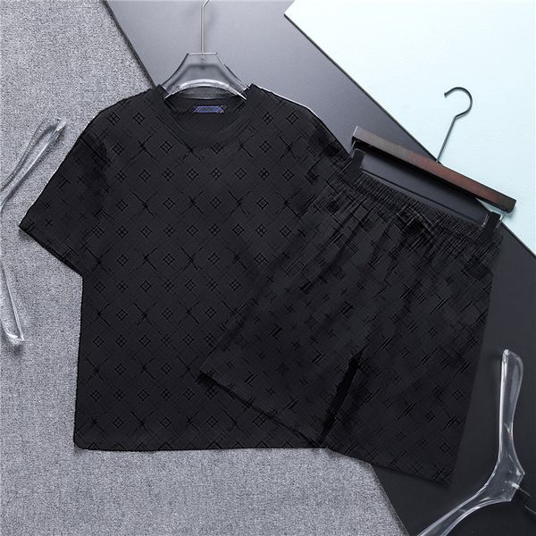 

mens tracksuits tech set designer tracksuit shirts shorts two-piece womens fitness suit n print quick drying and breathable sportswear size, Gray