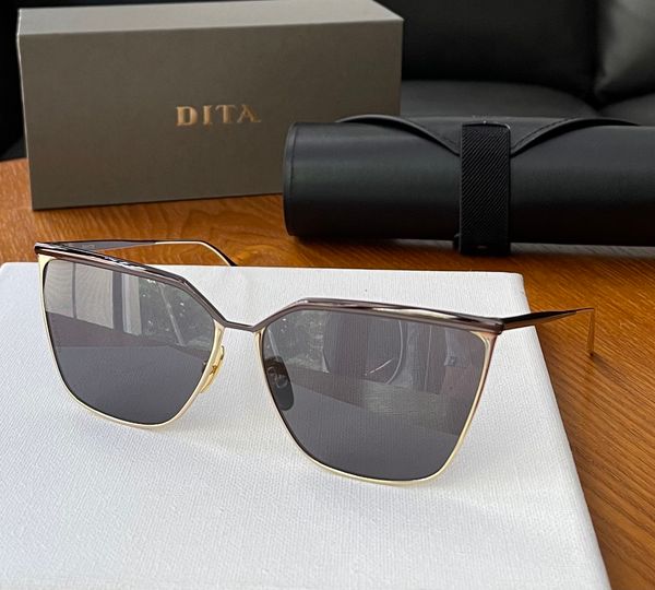 

dita sunglasses street shoot women's clear fashion grade sense men's sunglasses plain face mirror show face small same style light, White;black