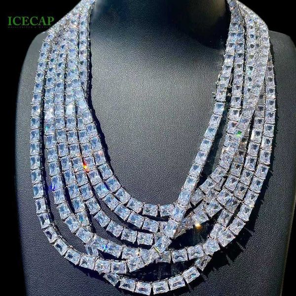 

925 silver white vvs moissanite diamond necklace fashion men women tennis chain necklace