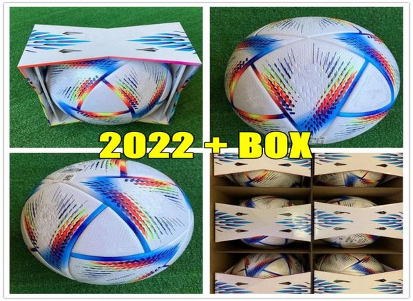 

new world 2022 cup soccer ball size 5 highgrade nice match football ship the balls without air box2121324