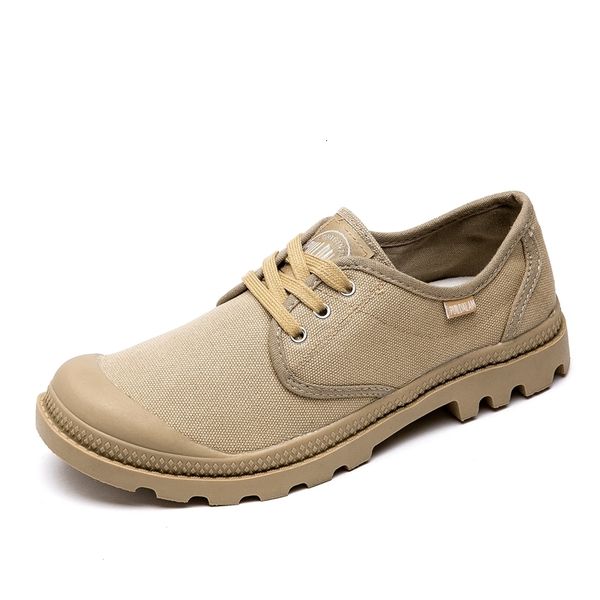 

dress shoes canvas men boots lace up male shoe ankle botas cowboy fashion military desert palladiums solid color 230814, Black