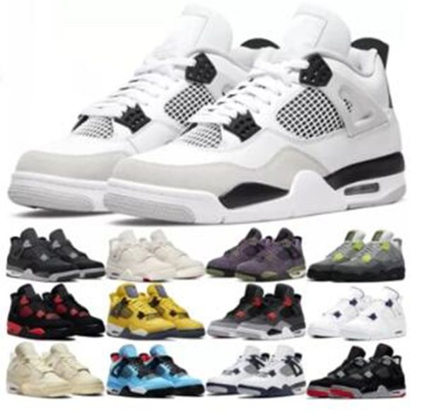 

basketball shoes military black cat 4s pine green jumpman aj 4 craft seafoam fire red thunder white oreo mens womens designer sneakers train