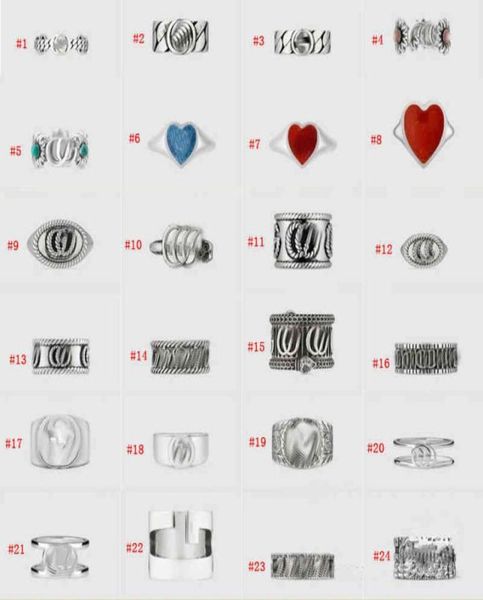

designer couple engagement glamour interlocking letters s925 pure silver 11 gc retro fashion pattern carved ring adorn article gi3851476, Golden;silver