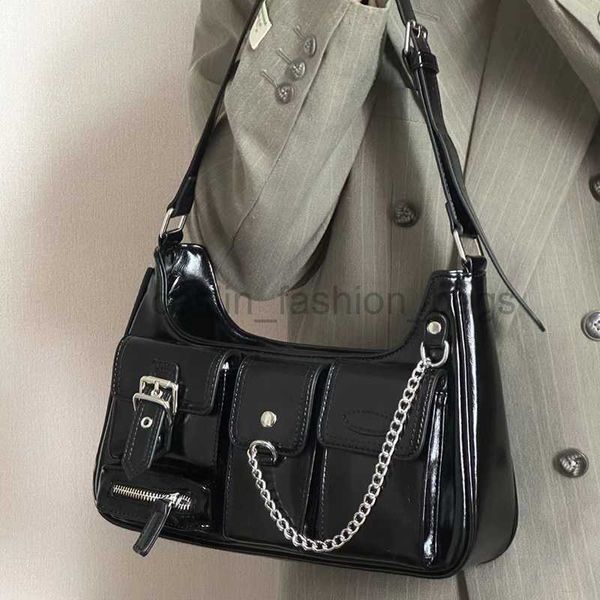 

shoulder bags richme punk bolso mujer fashion 2023 trend new design chain cross shoulder bag harajuku y2k pu personalized women's bag c
