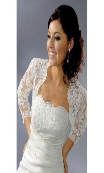 

2018 bridal wedding lace bolero lace jacket wedding dress jacket9823078, White