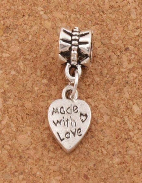 

alloy made with love heart metal big hole beads 100pcslot antique silverbronze fit european charm bracelets jewelry diy b319 987122932, Black