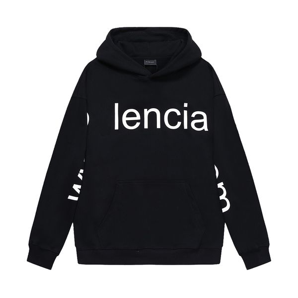 

blcg lencia autumn new oversize hoodies men carbonized compact spinning fabric wardrobe essentials sweatshirts arm plus size brand clothing, Black