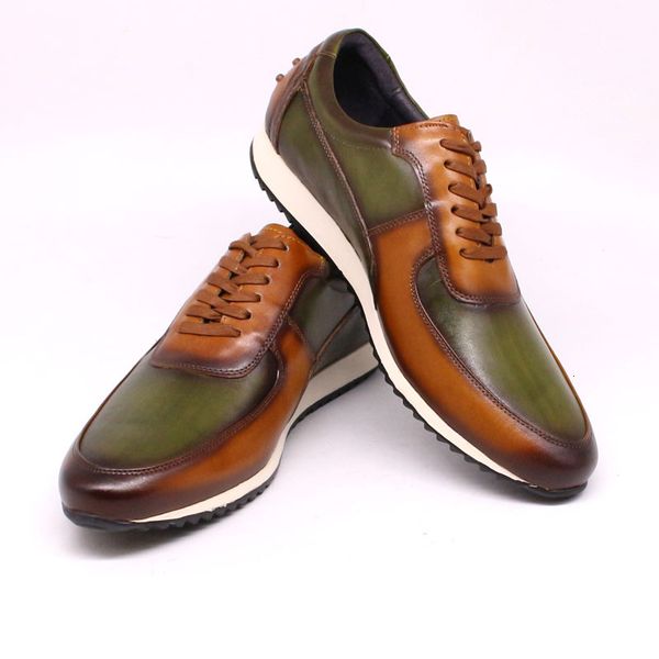 

dress shoes large sizes fashion mens genuine leather casual business oxford sneakers comfortable breathable sport flat man 230814, Black